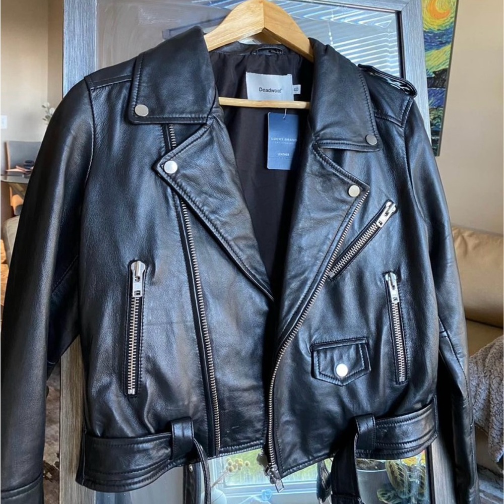 Deadwood Leather Jacket NWT Size 40